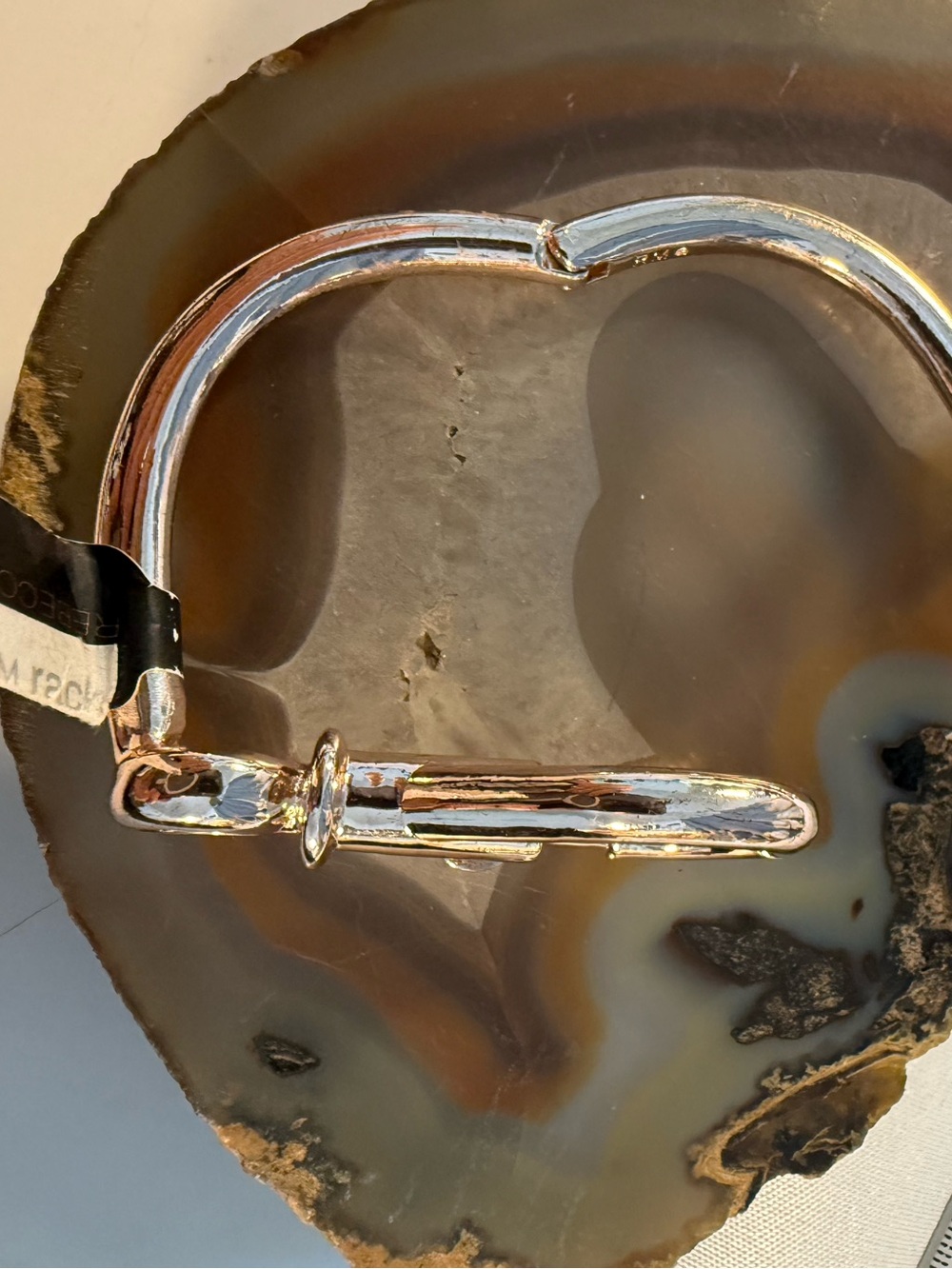 Rebecca Minkoff Gold-Tone Clasp Bracelet NWT Size 7 - Picture 3 of 7
